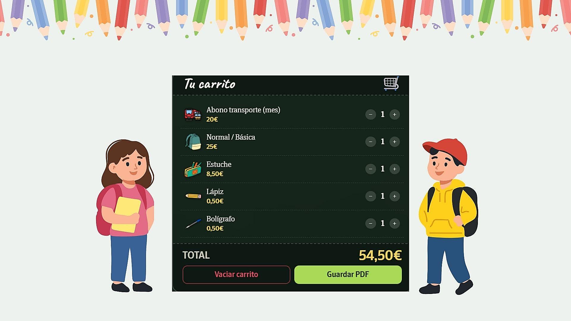 Calculadora de la vuelta al cole: desde libros a transporte, simula cuánto vas a gastar este septiembre