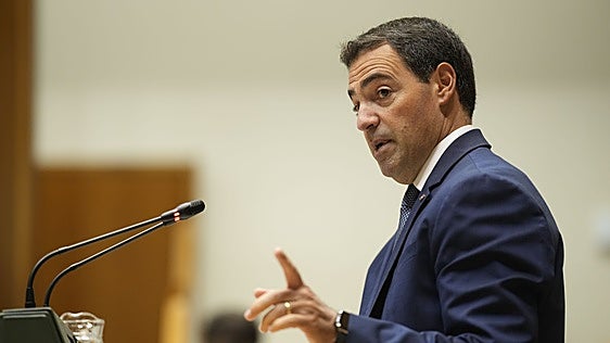 Imanol Pradales, en el Parlamento Vasco.