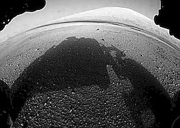 Imagen de la superficie de Marte enviada por Curiosity. / AFP