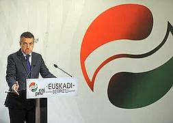 El líder del PNV, Íñigo Urkullu. / Afp