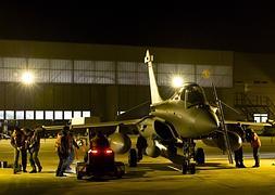 Avión 'Rafale' listo para partir hacia Malí. / Afp