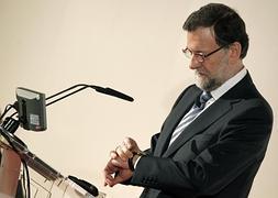 Mariano Rajoy, en una jornada del seminario 'The Economist'. / Javier Lizón (Efe)