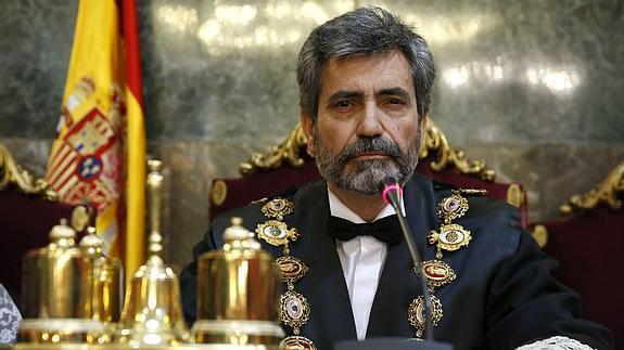 El presidente del CGPJ, Carlos Lesmes. 