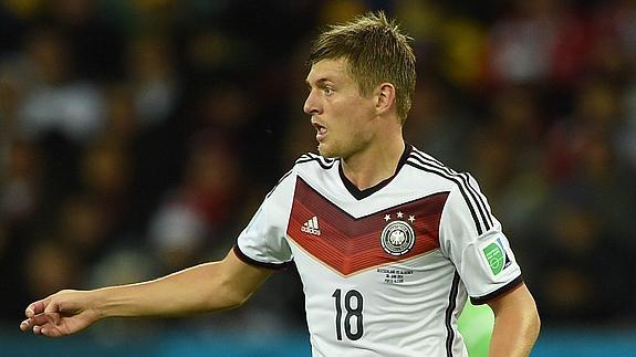 Kroos, en el partido ante Argelia. 