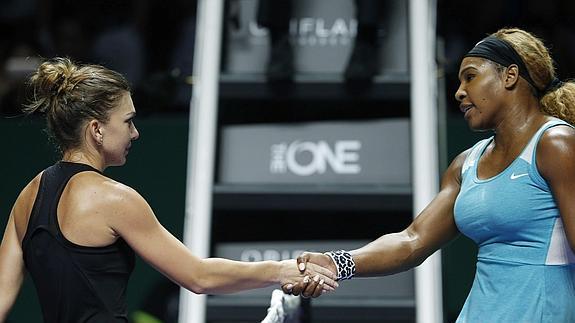 Simona Halep y Serena Williams. 