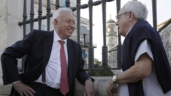 José Manuel García-Margallo, junto a Eusebio Leal.