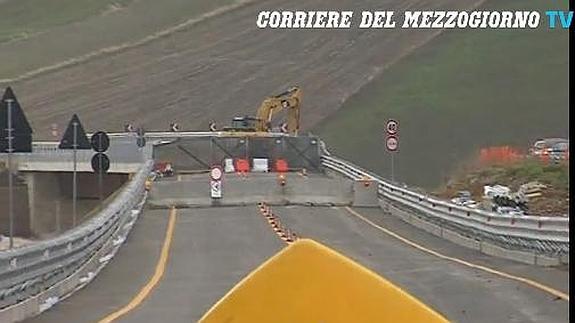 El puente siniestrado.