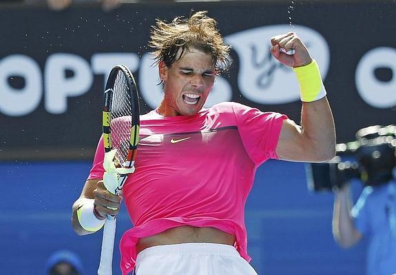 Rafa Nadal, durante el partido. 