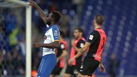 Caicedo celebra su gol. 