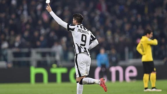 Álvaro Morata, delantero de la Juventus. 
