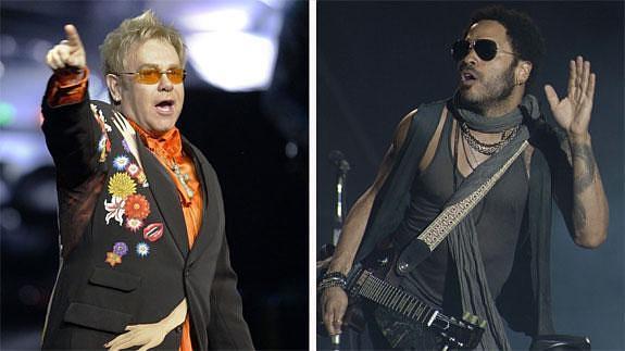 Elton John y Lenny Kravitz, dos de los platos fuertes del verano gijonés en lo que se refiere a conciertos..
