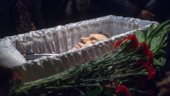 El cuerpo de Boris Nemtsov. 