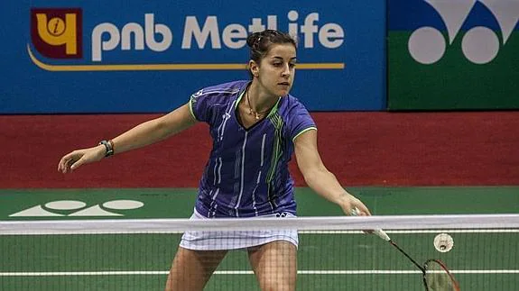 Carolina Marín, durante un partido. 
