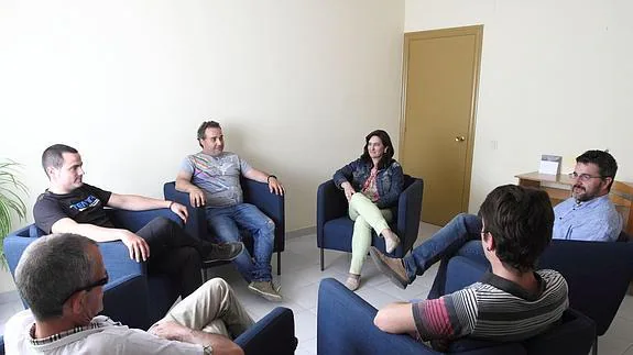 Una sesión terapéutica de Proyecto Hombre en Logroño.