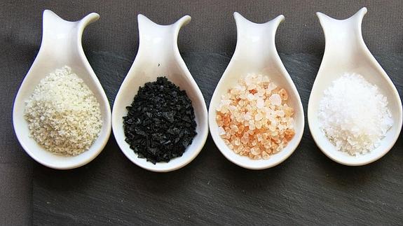 Distintos tipos de sal.