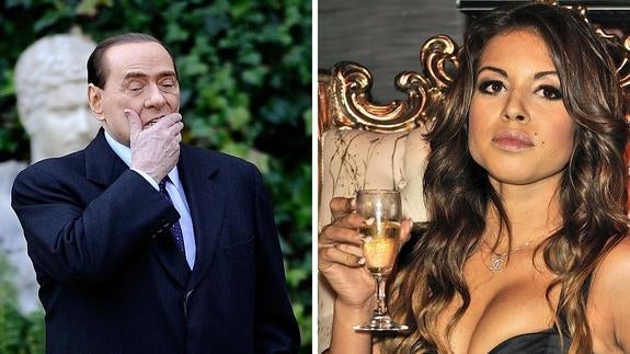 Silvio Berlusconi y 'Ruby robacorazones', una de las protagonistas de las fiestas de 'Il Cavaliere'. 