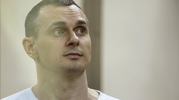 Oleg Sentsov, durante el juicio celebrado este martes.