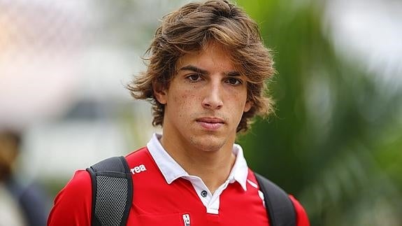 Merhi, en un circuito. 