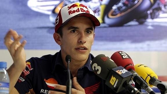 Marc Márquez, en el circuito de Cheste. 