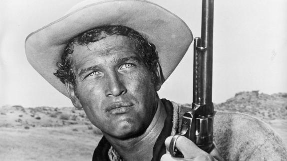 Paul Newman, caracterizado como Billy el Niño.