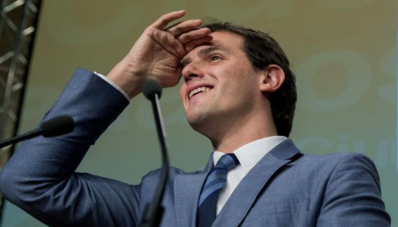 Albert Rivera, durante una visita a Sevilla.