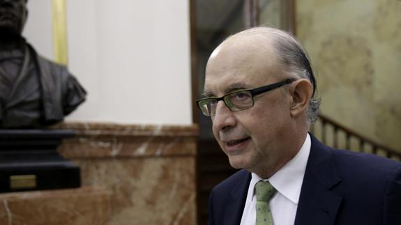 El ministro de Hacienda en funciones, Cristóbal Montoro.