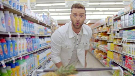 Justin Timberlake en el video de 'Can't Stop the Feeling'.