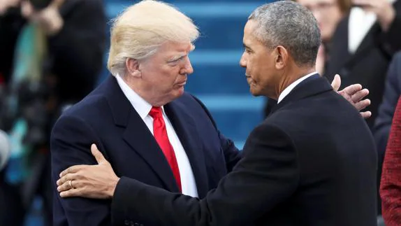 Donald Trump y Barack Obama.