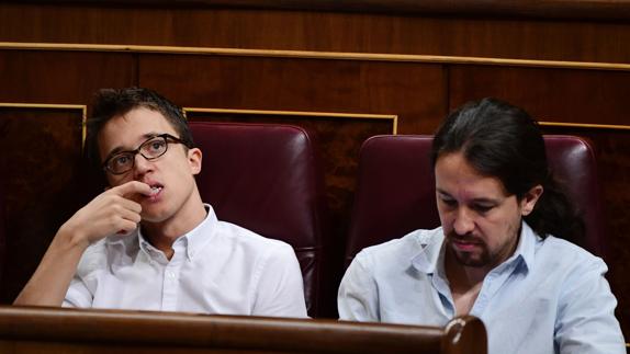 Íñigo Errejón y Pablo Iglesias.