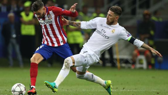 Ramos y Carrasco, en la final de la pasada Champions. 