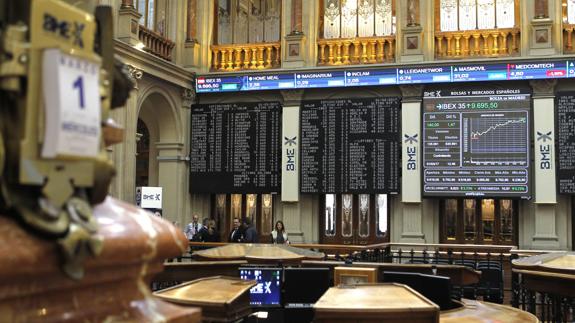 Bolsa de Madrid.