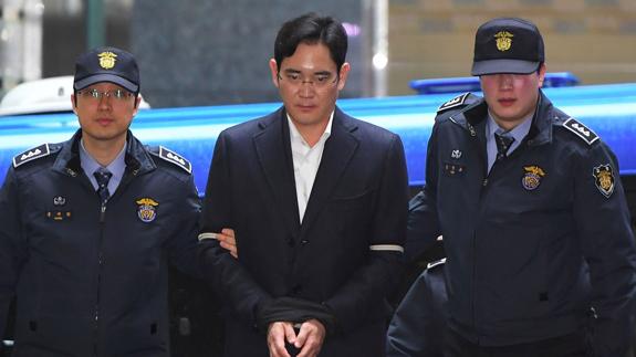 Lee Jae-yong, detenido.