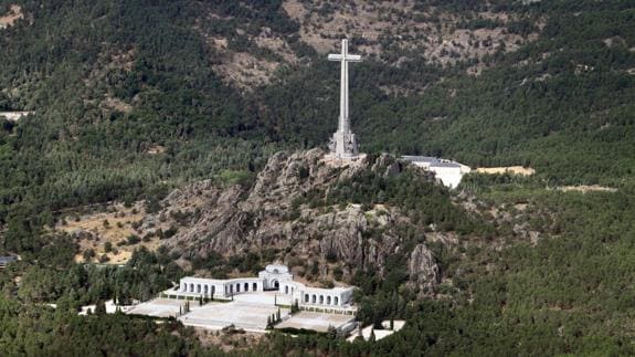 Imagen aérea del Valle de los Caídos.