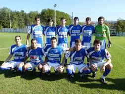 El equipo oiartzuarra que se enfrentó al Real Union B. /EGARRIZ