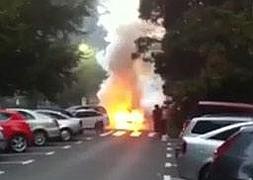 Se incendia un coche en Gaiztarro