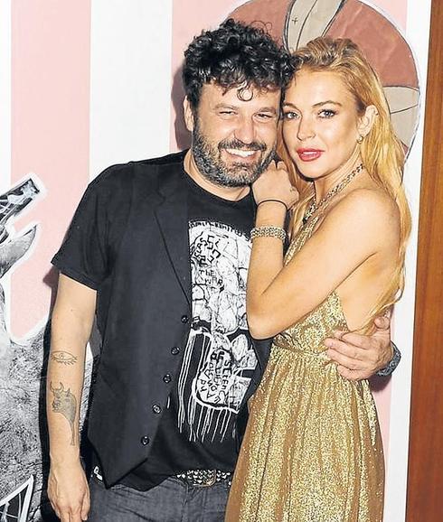 Zapata y Lohan se muestran de lo más cariñosos. 