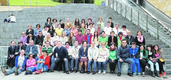 Juntos. El encuentro de familias de Atzegi celebró su edición número 17 el pasado fin de semana.