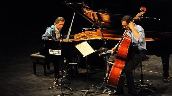 Chick Corea y Stanley Clarke en el concierto ofrecido en el Kursaal. 