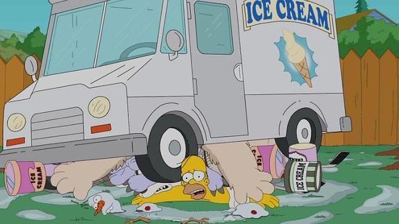 Homer se hiela por el 'Ice Bucket Challenge'