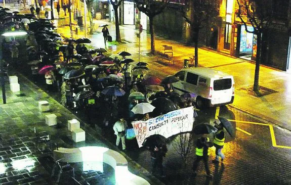 Manifestación en Trintxerpe