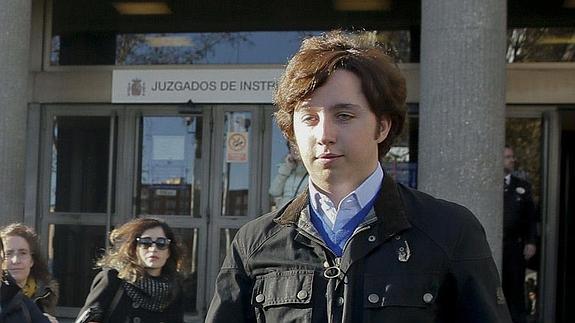 Francisco Nicolas, a la salida de los juzgados 