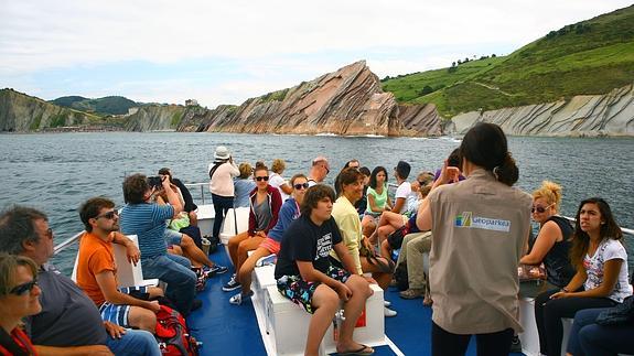 Visita guiada por el Flysch entre Deba y Zumaia. 