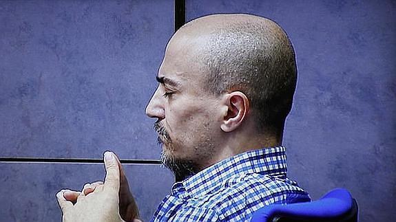 Juan Carlos Aguilar durante el juicio.