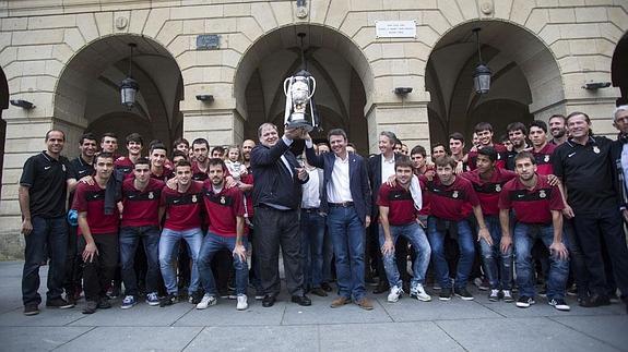 El Real Unión fue recibido el día 18 en el ayuntamiento  tras conseguir la Copa Federación.