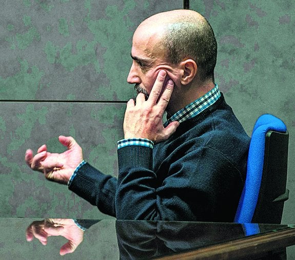 Juan Carlos Aguilar, durante la lectura del veredicto. 