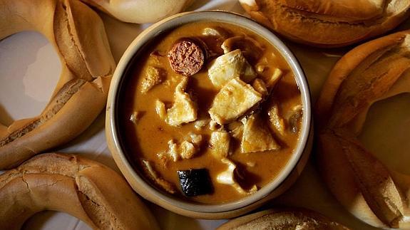 Los clásicos callos de la madrileña.