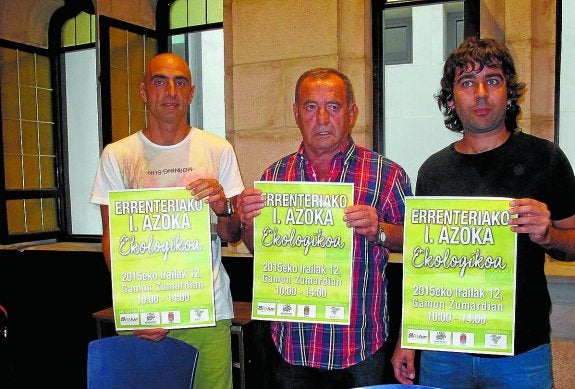 I Feria Ecológica. Zendoia, Legorburu y Sánchez explicaron ayer los detalles de la feria. 