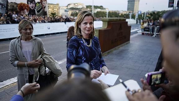 Emily Watson, a su llegada al festival.