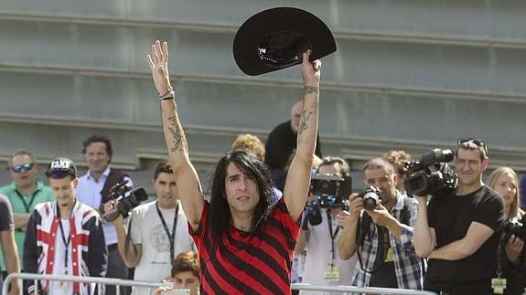 Mario Vaquerizo durante su reciente visita a San Sebastián para asistir al Zinemaldia