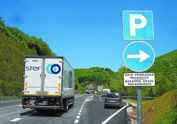 N-121-A. Es una de las vías con más incidentes de tráfico de Navarra. 